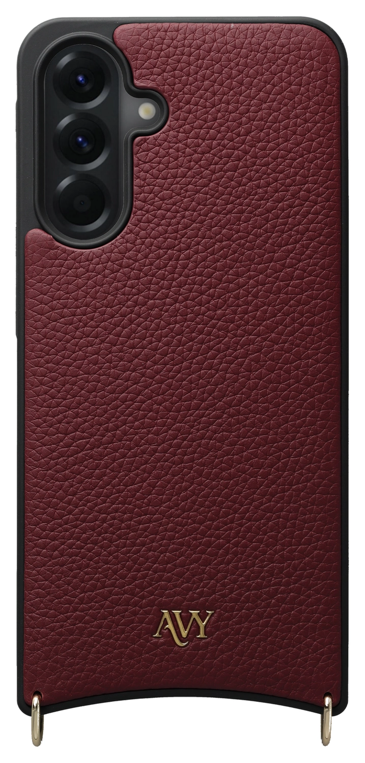 AVY Samsung Galaxy A56 - Luxury Kit - Burgundy - Leather Set afbeelding 13