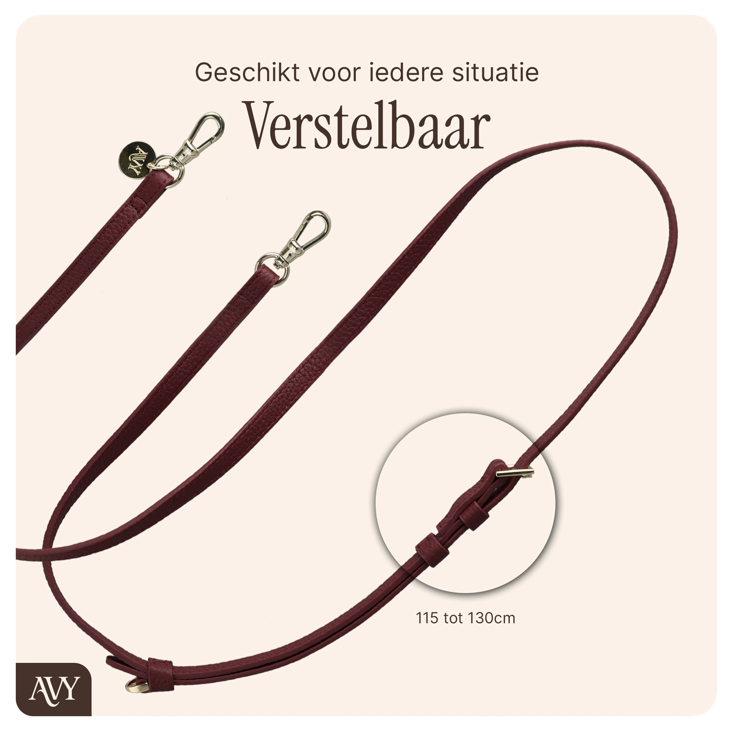 AVY Samsung Galaxy S25 / S24 - Luxury Kit - Burgundy - Leather Set afbeelding 11