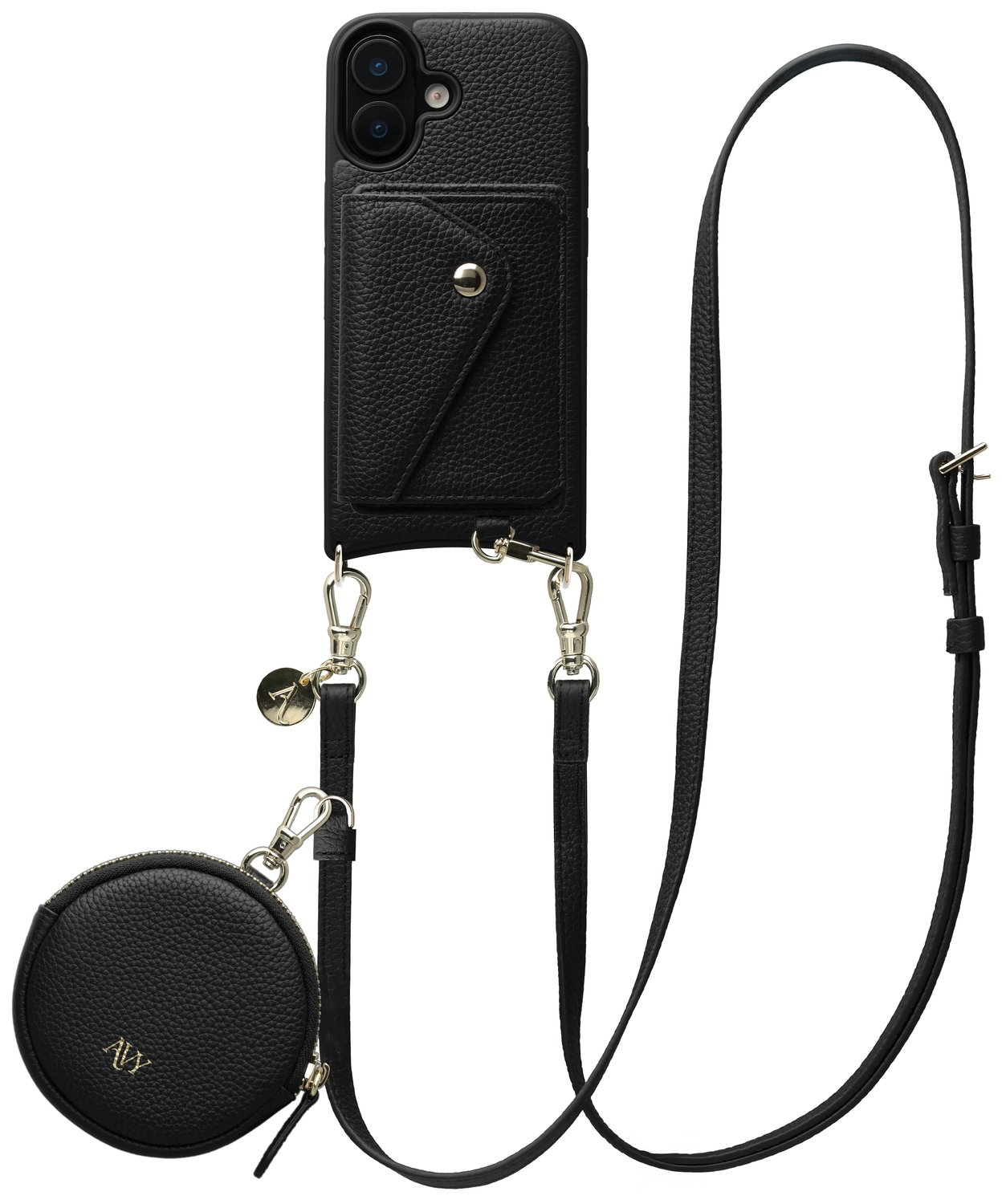 AVY Apple iPhone 17 - Statement Kit - Zwart - Long Leather afbeelding 1