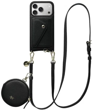 AVY Apple iPhone 17 Pro - Statement Kit - Zwart - Long Leather