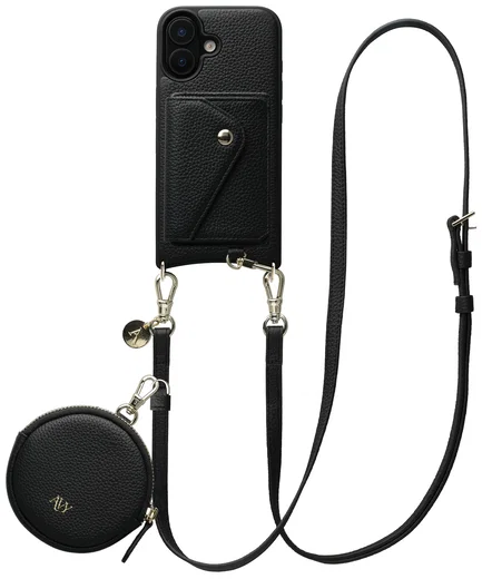 AVY Apple iPhone 16 - Statement Kit - Zwart - Long Leather afbeelding 1
