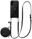 AVY Apple iPhone 16 - Statement Kit - Zwart - Long Leather