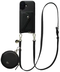 AVY Apple iPhone 16 - Statement Kit - Zwart - Long Leather afbeelding