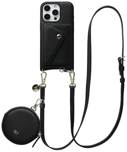 AVY Apple iPhone 16 Pro Max - Statement Kit - Zwart - Long Leather afbeelding 1