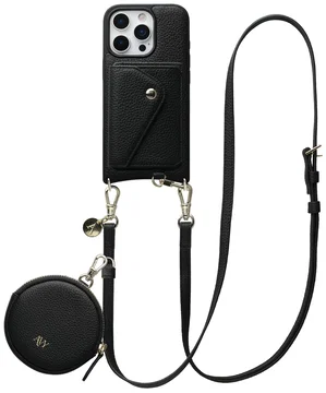 AVY Apple iPhone 16 Pro Max - Statement Kit - Zwart - Long Leather