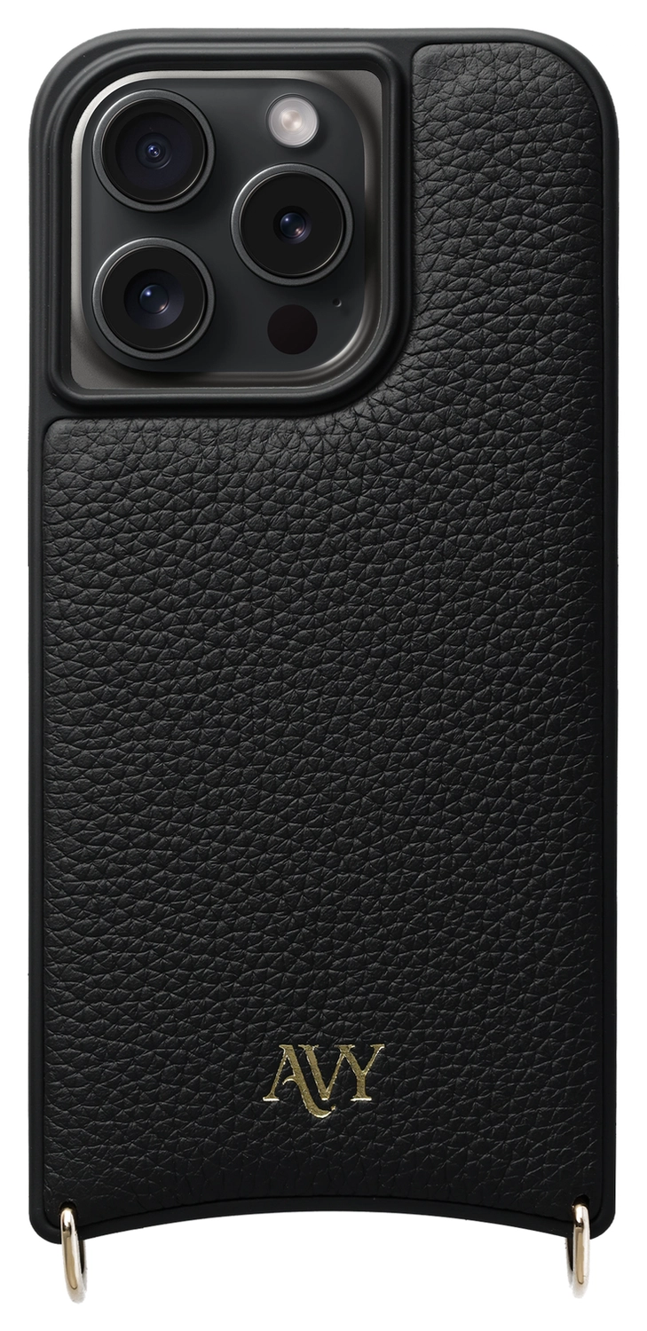 AVY Apple iPhone 15 Pro - Statement Kit - Zwart - Long Leather afbeelding 15