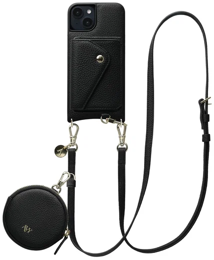 AVY Apple iPhone 14 / 13 - Statement Kit - Zwart - Long Leather afbeelding 1