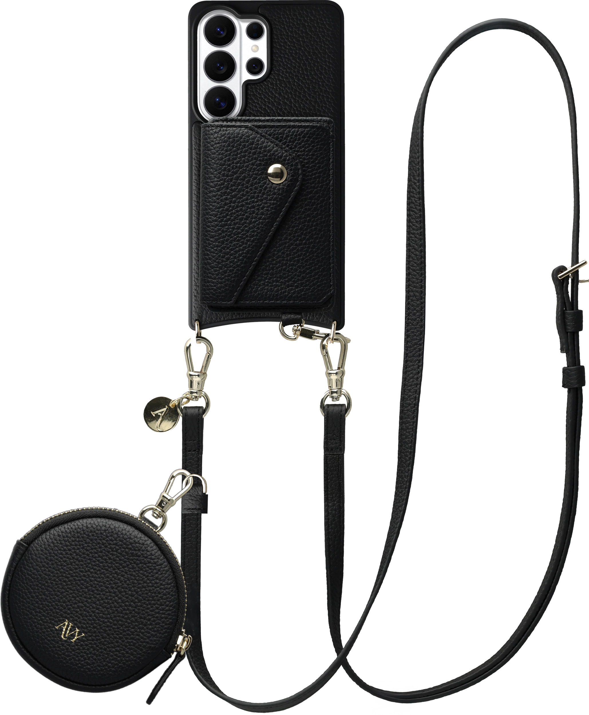 AVY Samsung Galaxy S26 Ultra - Statement Kit - Zwart - Long Leather afbeelding 1