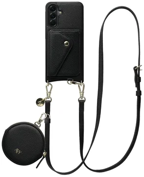 AVY Samsung Galaxy A56 - Statement Kit - Zwart - Long Leather
