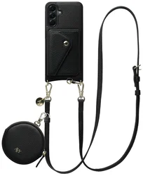 AVY Samsung Galaxy A56 - Statement Kit - Zwart - Long Leather afbeelding