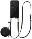 AVY Samsung Galaxy S25 / S24 - Statement Kit - Zwart - Long Leather
