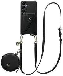 AVY Samsung S25 Plus / S24 Plus - Statement Kit - Zwart - Long Leather afbeelding