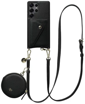 AVY Samsung Galaxy S25 Ultra - Statement Kit - Zwart - Long Leather