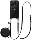 AVY Apple iPhone 15 Pro Max - Statement Kit - Zwart - Long Leather