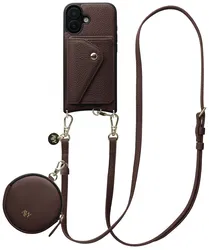 AVY Apple iPhone 17 - Statement Kit - Chocolate - Long Leather afbeelding