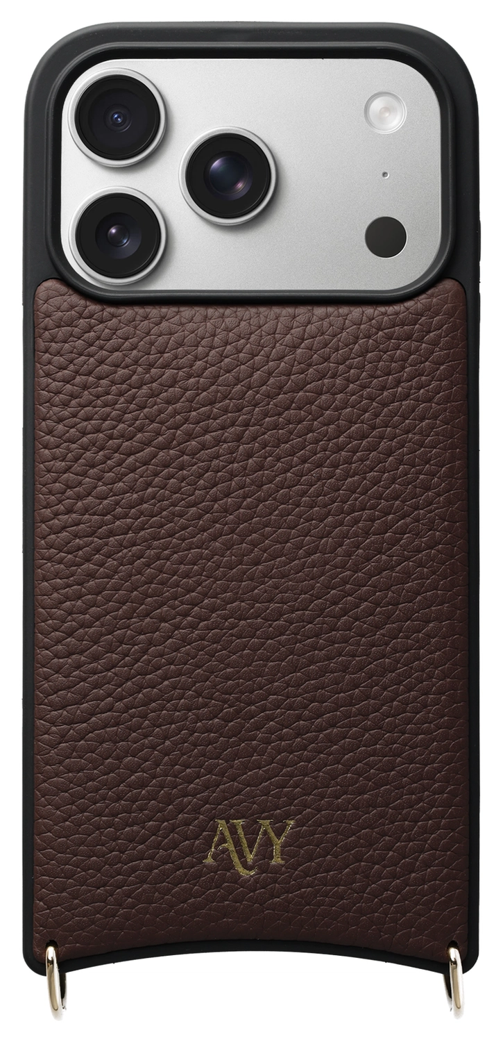 AVY Apple iPhone 17 Pro - Statement Kit - Chocolate - Long Leather afbeelding 15