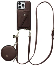 AVY Apple iPhone 16 Pro Max - Statement Kit - Chocolate - Long Leather afbeelding
