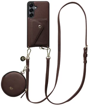 AVY Samsung Galaxy S25 / S24 - Statement Kit - Chocolate - Long Leather
