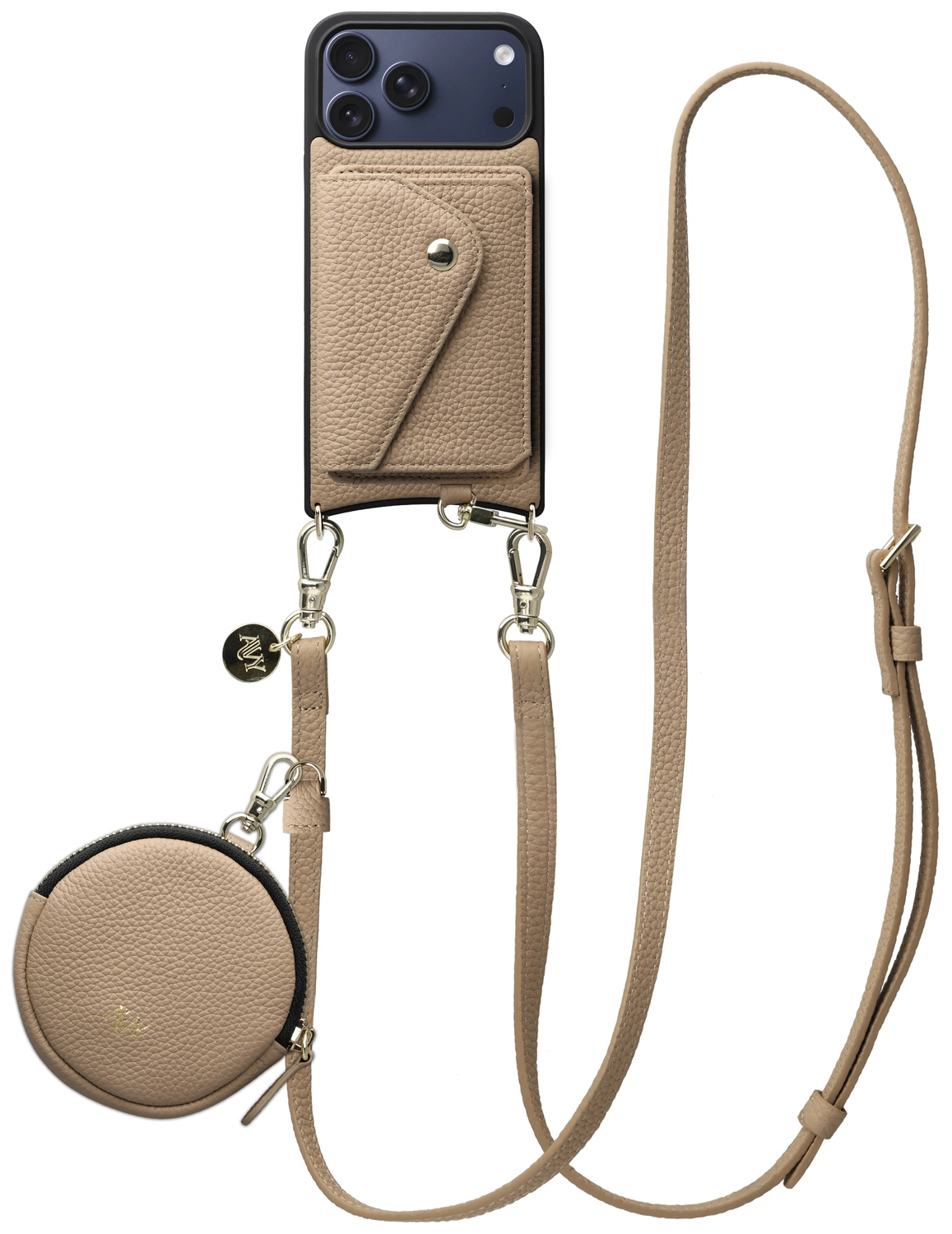 AVY Apple iPhone 17 Pro Max - Statement Kit - Beige - Long Leather afbeelding 1