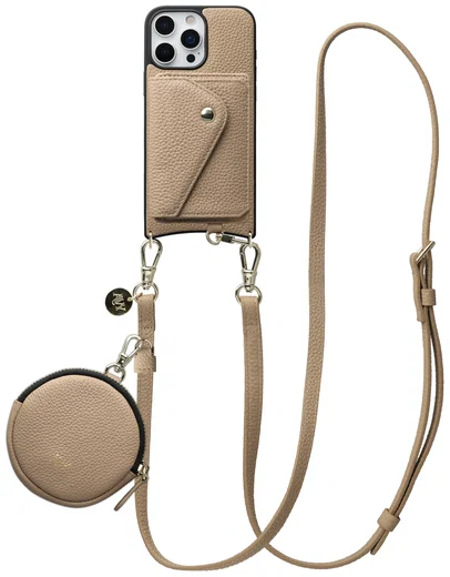 AVY Apple iPhone 16 Pro - Statement Kit - Beige - Long Leather afbeelding 1