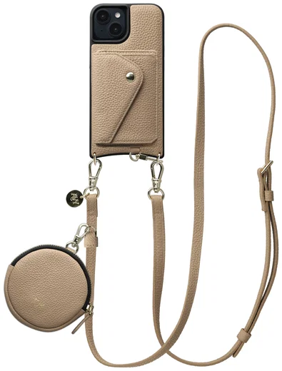 AVY Apple iPhone 15 - Statement Kit - Beige - Long Leather afbeelding 1