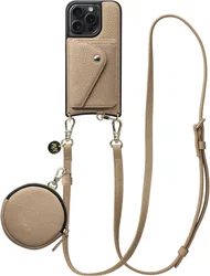 AVY Apple iPhone 15 Pro - Statement Kit - Beige - Long Leather afbeelding