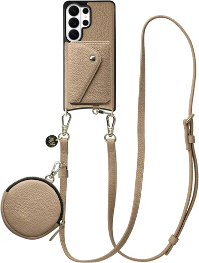 AVY Samsung Galaxy S26 Ultra - Statement Kit - Beige - Long Leather afbeelding 1