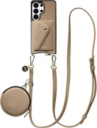 AVY Samsung Galaxy S26 Ultra - Statement Kit - Beige - Long Leather afbeelding