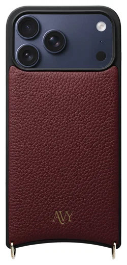 AVY Apple iPhone 17 Pro Max - Statement Kit - Burgundy - Long Leather afbeelding 16