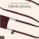 AVY Apple iPhone 15 - Statement Kit - Burgundy - Long Leather afbeelding 12