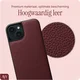 AVY Apple iPhone 15 - Statement Kit - Burgundy - Long Leather afbeelding 6