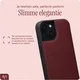 AVY Apple iPhone 15 - Statement Kit - Burgundy - Long Leather afbeelding 7