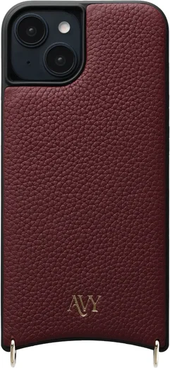 AVY Apple iPhone 15 - Statement Kit - Burgundy - Long Leather afbeelding 16