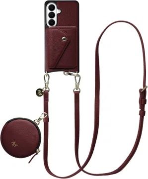 AVY Samsung Galaxy S26 Plus - Statement Kit - Burgundy - Long Leather