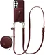 AVY Samsung Galaxy S26 Plus - Statement Kit - Burgundy - Long Leather afbeelding 1