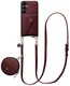 AVY Samsung Galaxy S25 / S24 - Statement Kit - Burgundy - Long Leather