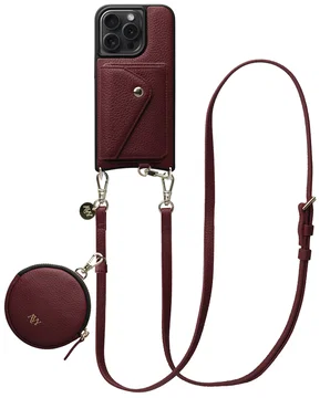 AVY Apple iPhone 15 Pro Max - Statement Kit - Burgundy - Long Leather
