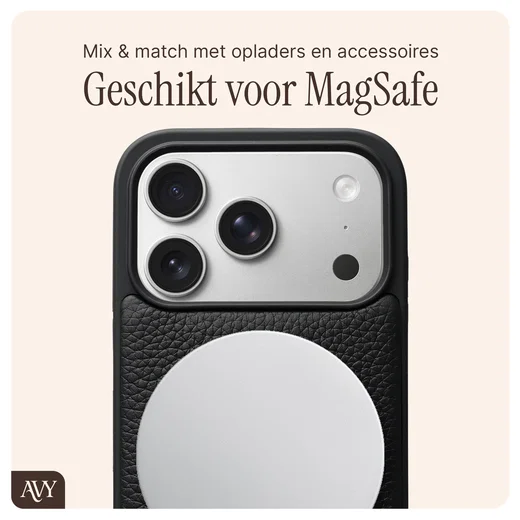 AVY Apple iPhone 17 Pro - Statement Kit - Zwart - Leather Set afbeelding 7