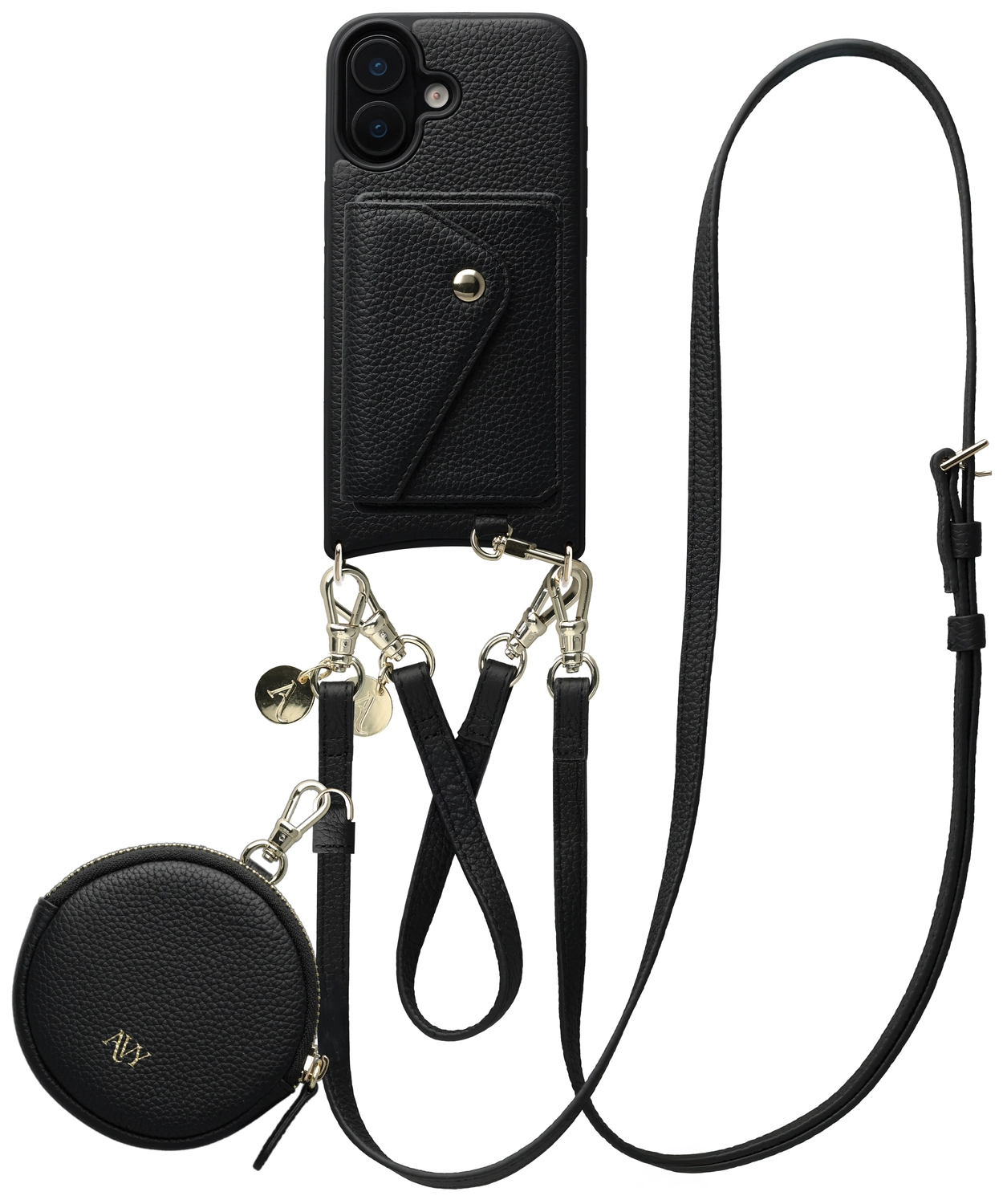 AVY Apple iPhone 16 - Statement Kit - Zwart - Leather Set afbeelding 1