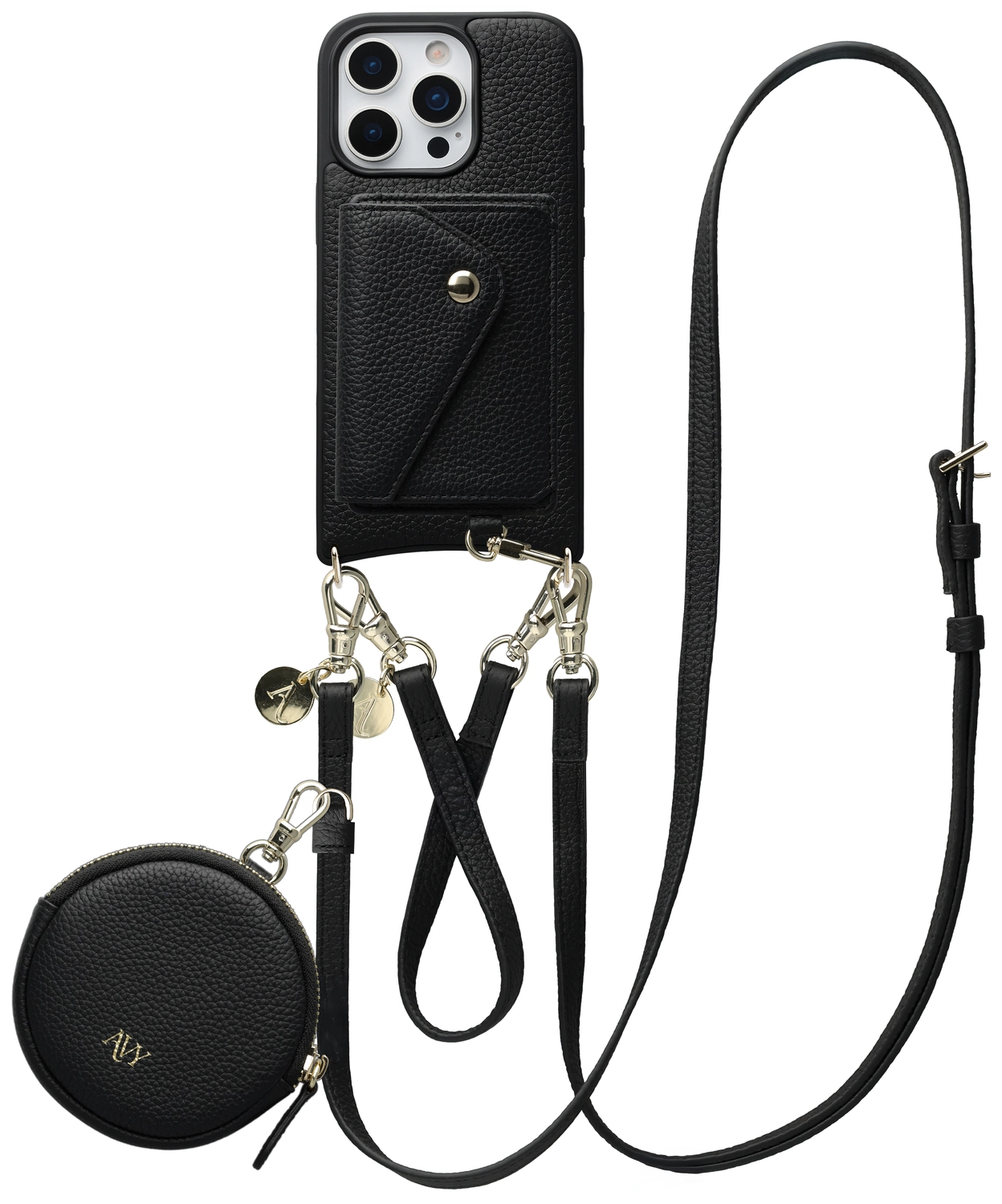 AVY Apple iPhone 16 Pro - Statement Kit - Zwart - Leather Set afbeelding 1