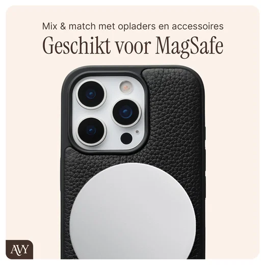 AVY Apple iPhone 16 Pro - Statement Kit - Zwart - Leather Set afbeelding 7