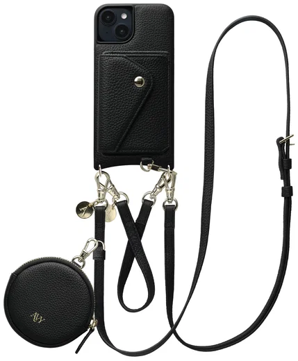AVY Apple iPhone 15 - Statement Kit - Zwart - Leather Set afbeelding 1