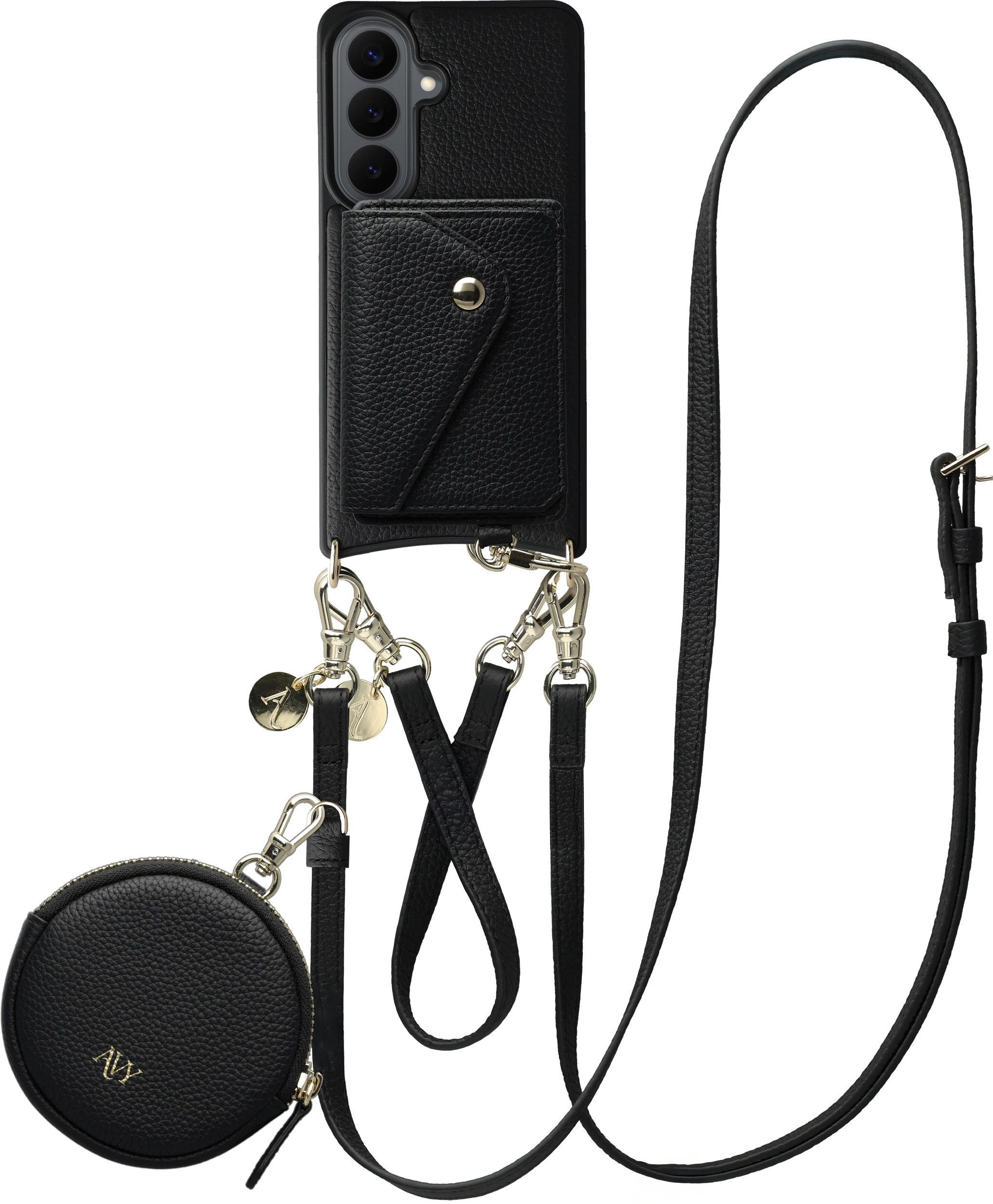 AVY Samsung Galaxy S26 - Statement Kit - Zwart - Leather Set afbeelding 1