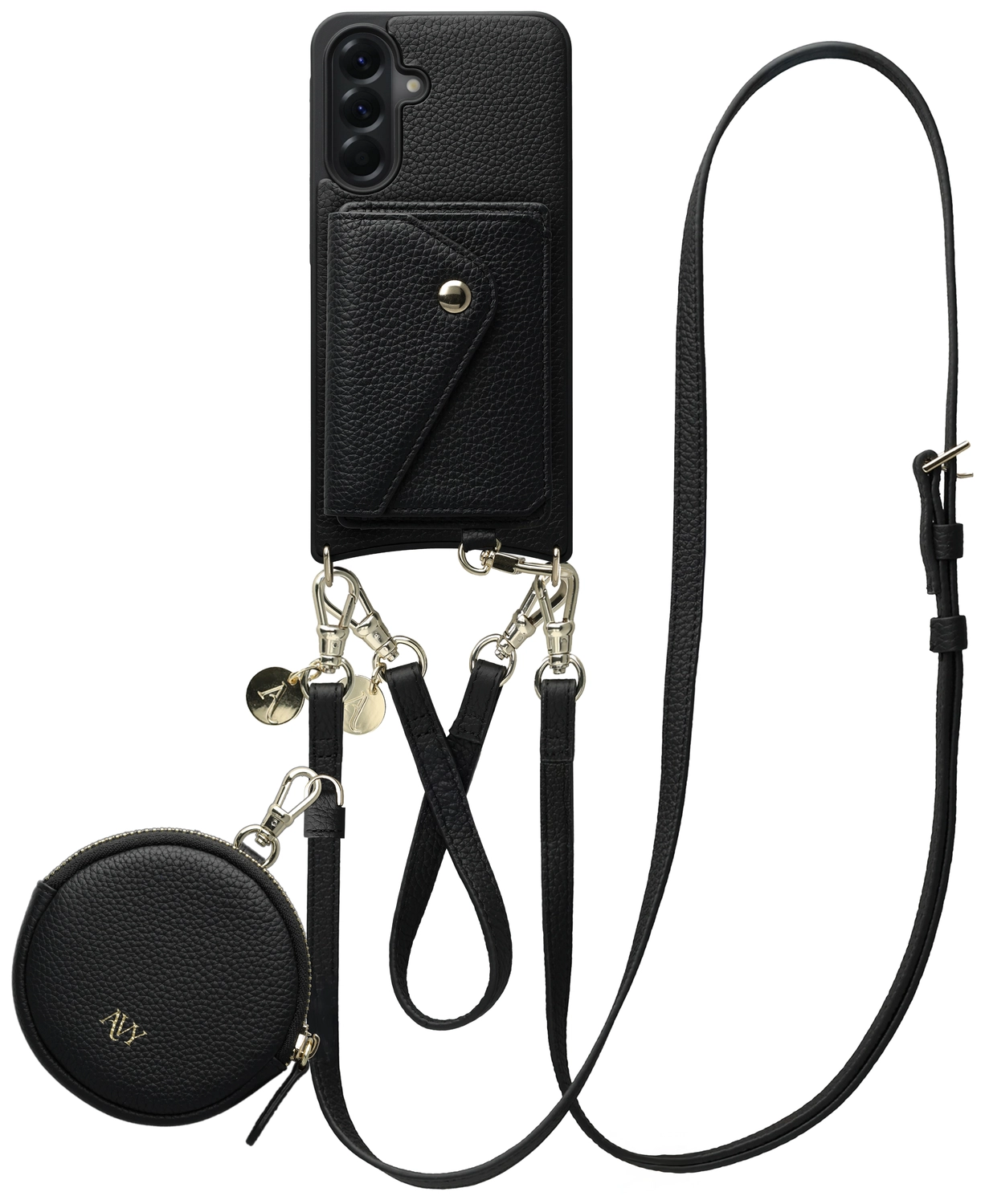 AVY Samsung Galaxy A56 - Statement Kit - Zwart - Leather Set afbeelding 1