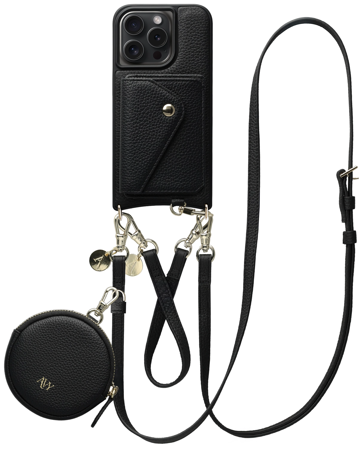 AVY Apple iPhone 14 Pro Max - Statement Kit - Zwart - Leather Set afbeelding 1