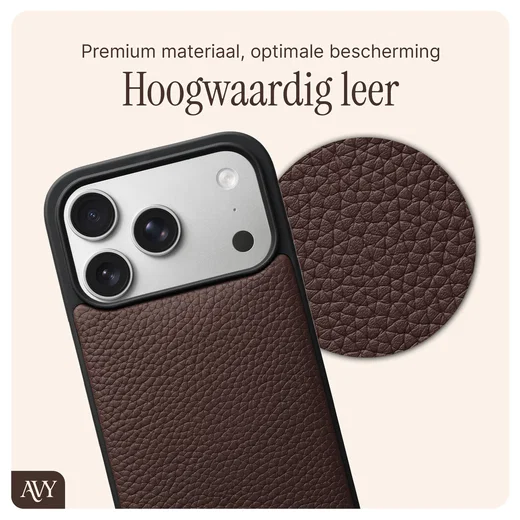 AVY Apple iPhone 17 Pro - Statement Kit - Chocolate - Leather Set afbeelding 5