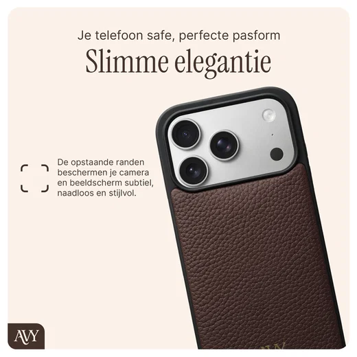 AVY Apple iPhone 17 Pro - Statement Kit - Chocolate - Leather Set afbeelding 6