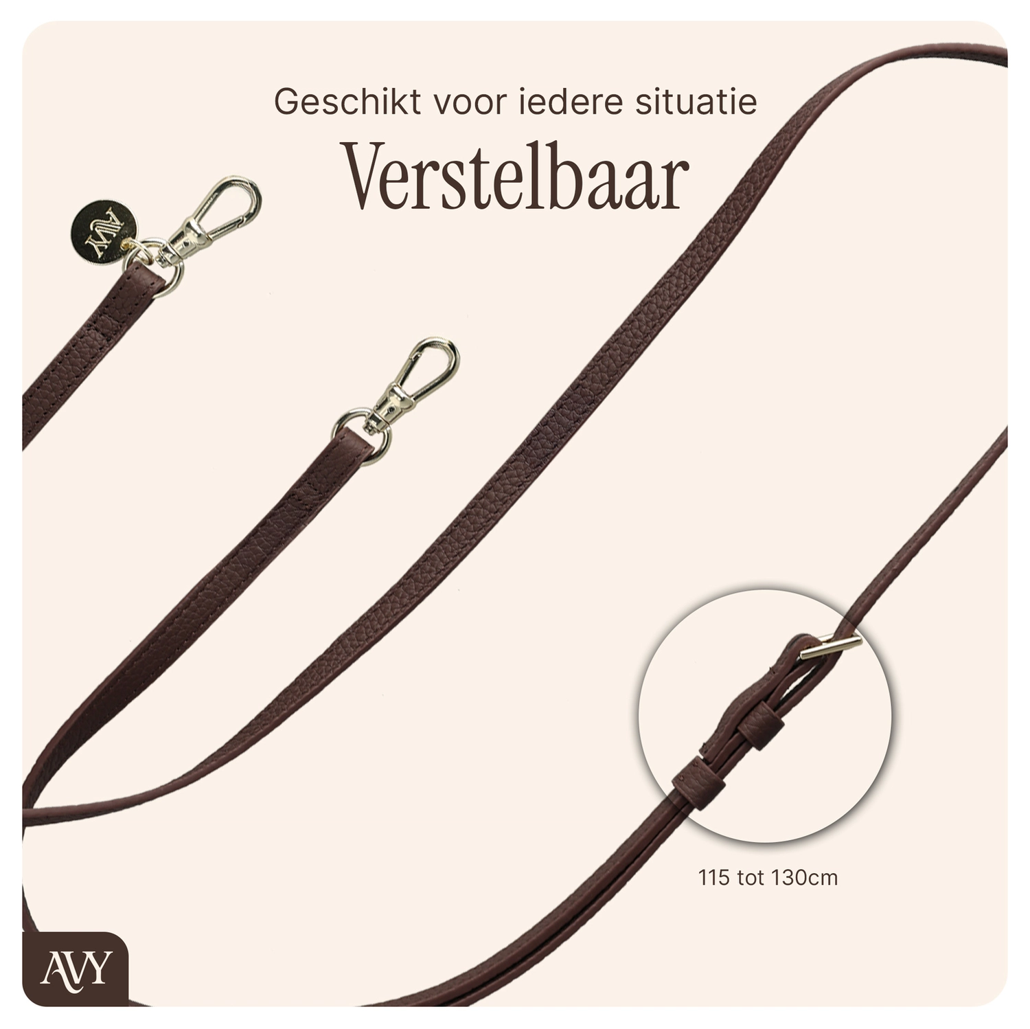 AVY Apple iPhone 16 - Statement Kit - Chocolate - Leather Set afbeelding 12