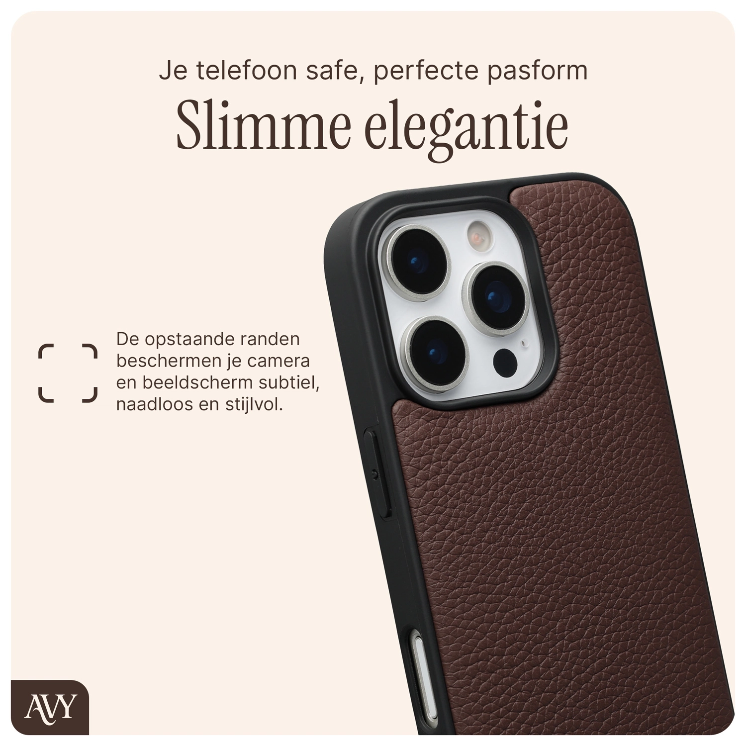 AVY Apple iPhone 16 Pro Max - Statement Kit - Chocolate - Leather Set afbeelding 5