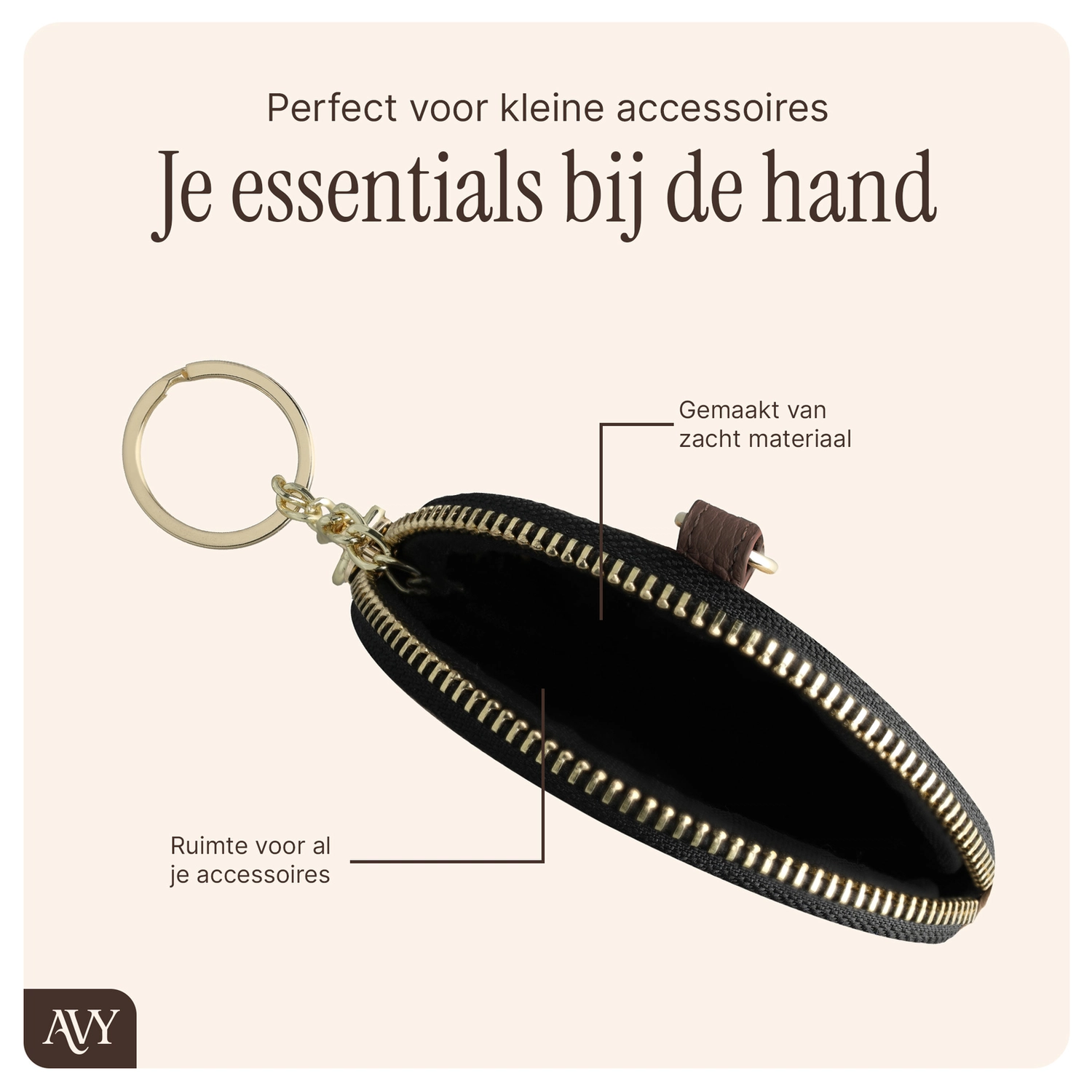 AVY Apple iPhone 14 Pro - Statement Kit - Chocolate - Leather Set afbeelding 10